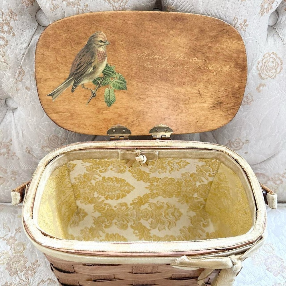 Vintage 1950s Handmade Basket Handbag Purse - Picture 3 of 5